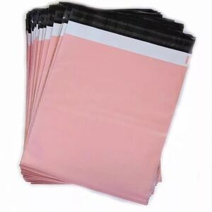 Pack of 25 12x15 in light bubblegum pink polymailers plastic bag shipping new